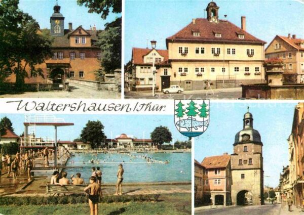 Waltershausen Gotha Schloss Tenneberg Rathaus Markt Schwimm