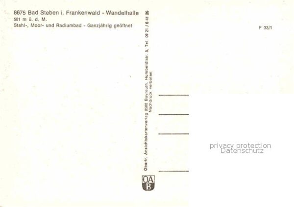 Bad Steben Wandelhalle – Bild 2