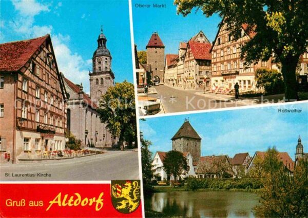 Altdorf Nuernberg Laurentius Kirche Rossweiher Oberer Mar