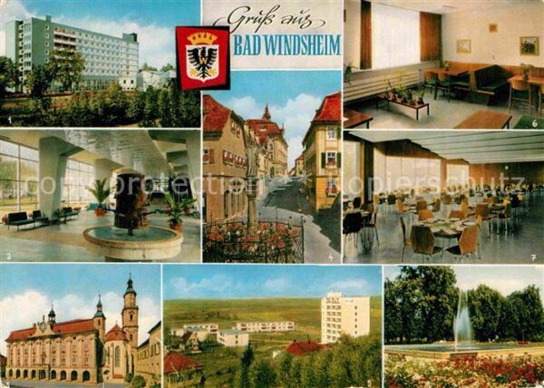 Bad Windsheim Sanatorium Frankenland Wandelhalle Spei