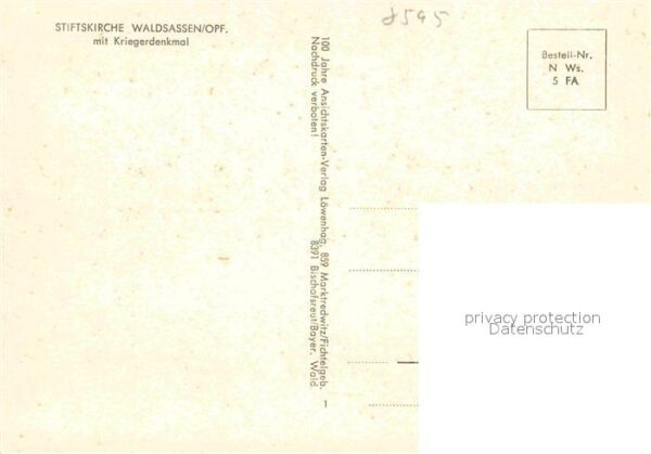 Waldsassen Stiftskirche Kriegerdenkmal – Bild 2
