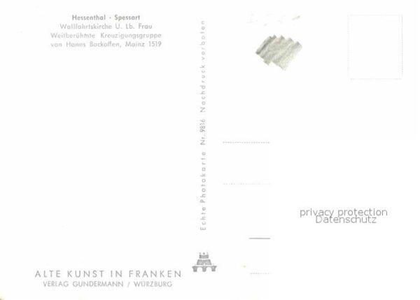 Hessenthal Spessart Wallfahrtskirche unsere liebe Frau Kreu – Bild 2