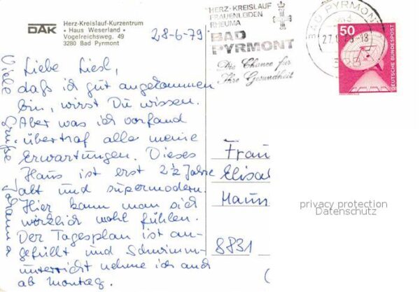 Bad Pyrmont Haus Weserland Herz Kreislauf Kurzentru – Bild 2