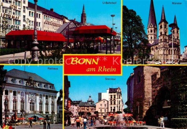 Bonn Rhein Rathaus U Bahnhof Sterntor Münster
