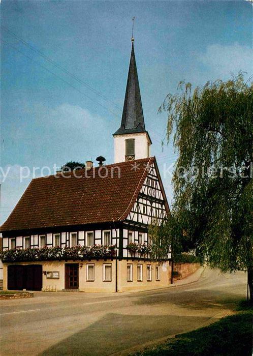 Ohmden Fachwerk Rathaus Kirche