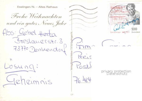 Esslingen Neckar Altes Rathaus Weihnachten – Bild 2