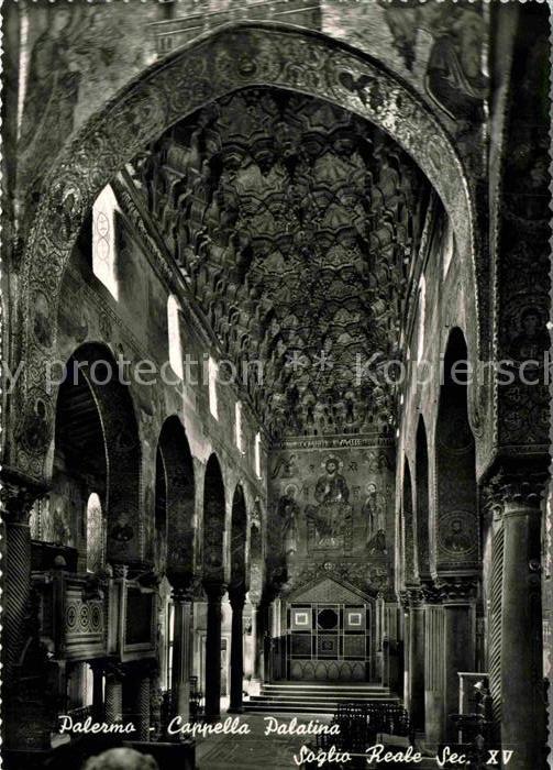 Palermo Sicilia Cappella Palatina Soglio Reale