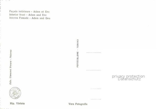 Monreale Facciata interna Adam und Eva – Bild 2