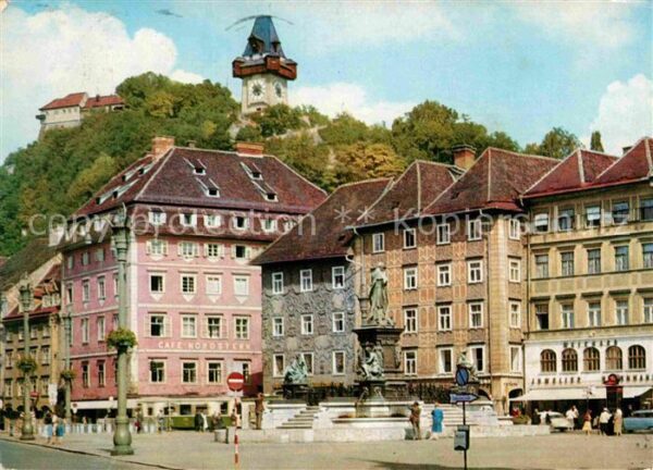 Graz Steiermark Hauptplatz Erzherzog Johann Brunnen Sch