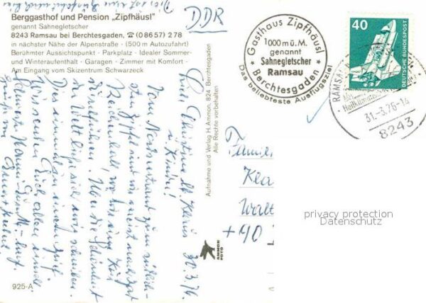 Ramsau Berchtesgaden Berggasthof Pension Zipfhäusl – Bild 2