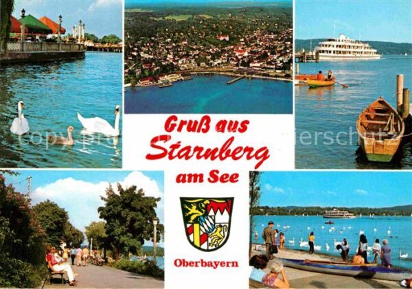 Starnberg Panorama Uferpromenade Fährschiff