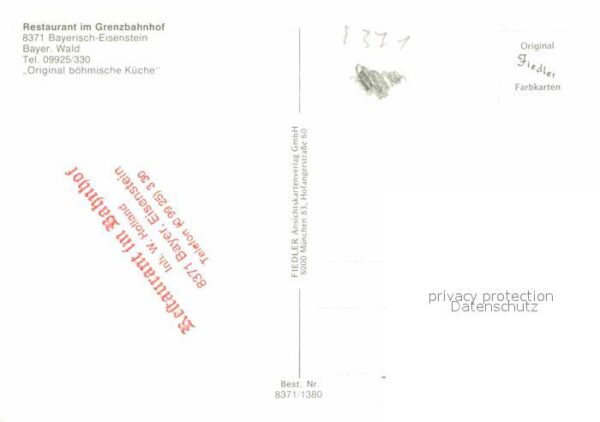 Bayerisch Eisenstein Restaurant Grenzbahnhof – Bild 2