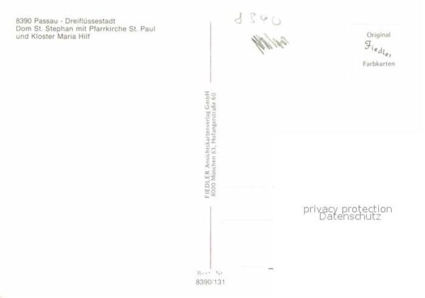 Passau Dreiflüssestadt Dom Sankt Stephan Pfarr – Bild 2