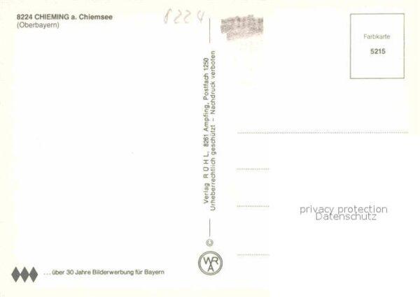 Chieming Chiemsee Ortsansicht Strand Panorama – Bild 2