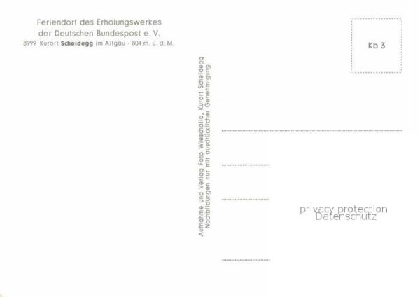 Scheidegg Allgaeu Feriendorf Erholungswerk Deutsche Bunde – Bild 2