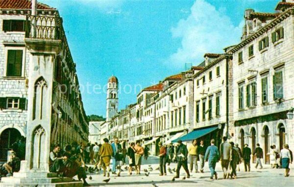 Dubrovnik Ragusa Strassenansicht