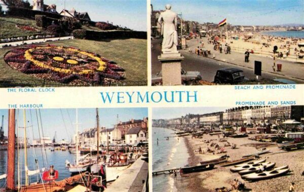 Weymouth Dorset Floral Clock Beach Promenade Harbour