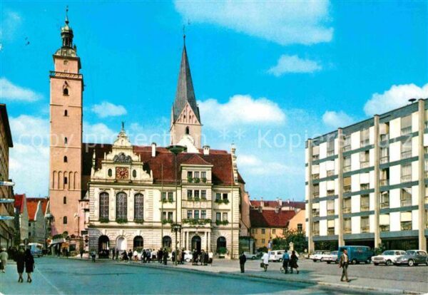 Ingolstadt Donau Rathausplatz Moritzkirche