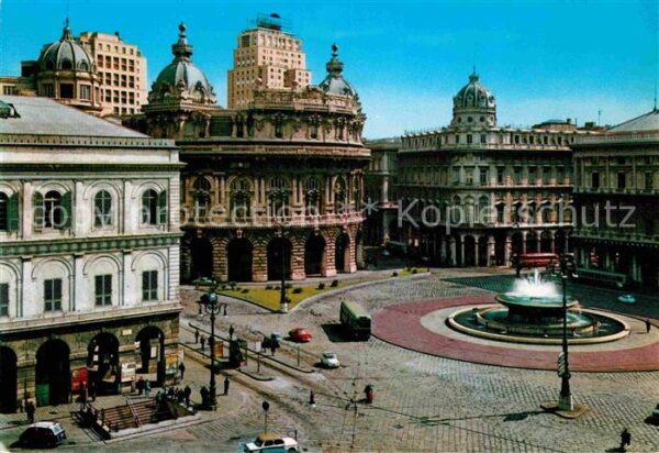 Genova Genua Liguria Piazza De Ferrari