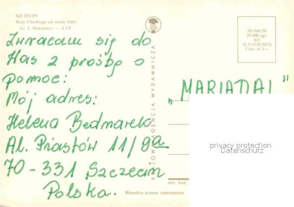 Szczecin Stettin Waly Chrobrego strony Odry – Bild 2