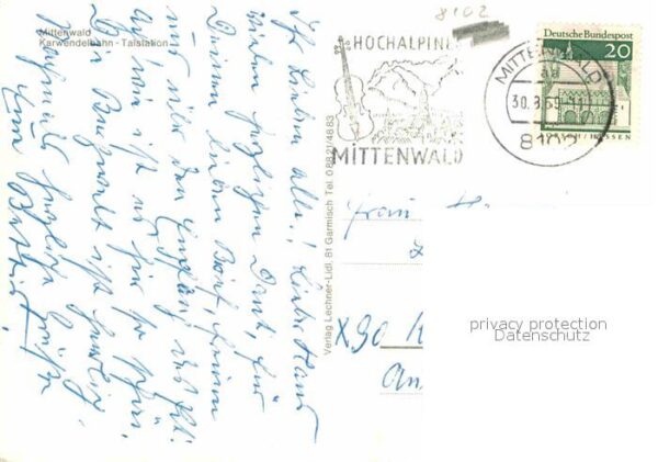 Mittenwald Bayern Luftseilbahn Talstation – Bild 2