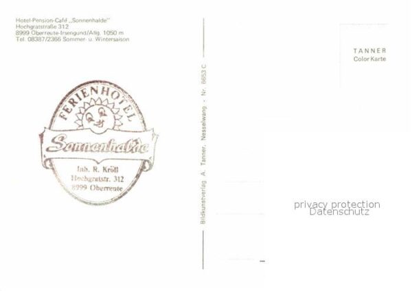Oberreute Hotel-Pension Sonnenhalde – Bild 2
