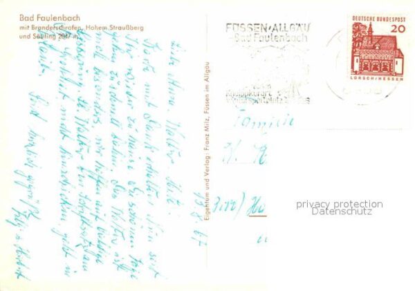 Bad Faulenbach Branderschrofen Hohem Straussberg Säuli – Bild 2