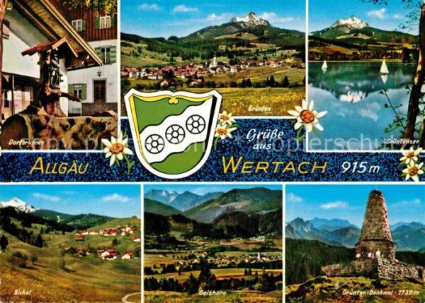 Wertach Grünten Denkmal Bichel Gaishorn
