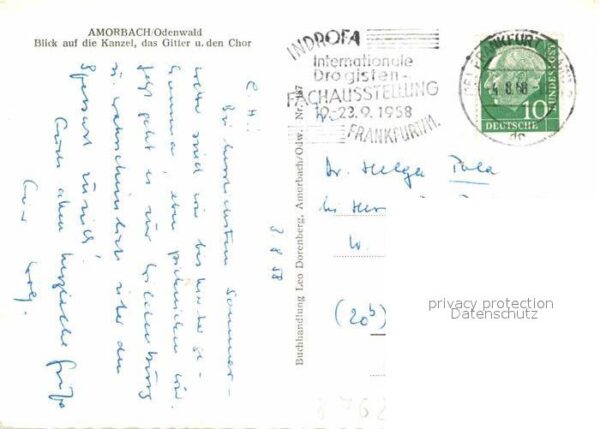 Amorbach Miltenberg Kanzel Gitter Chor – Bild 2