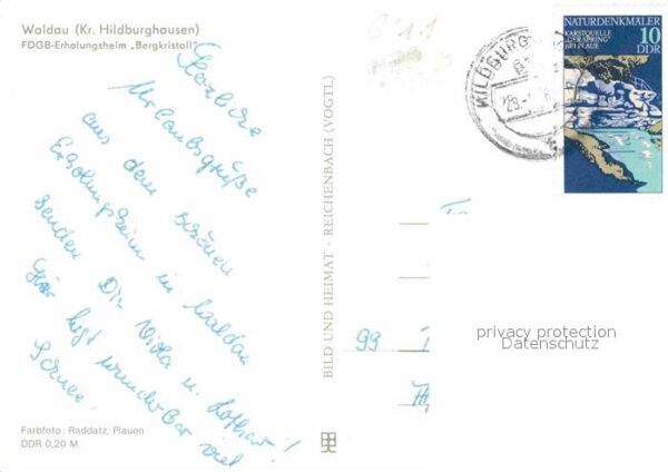 Waldau Hildburghausen FDGB-Erholungsheim Bergkristall – Bild 2