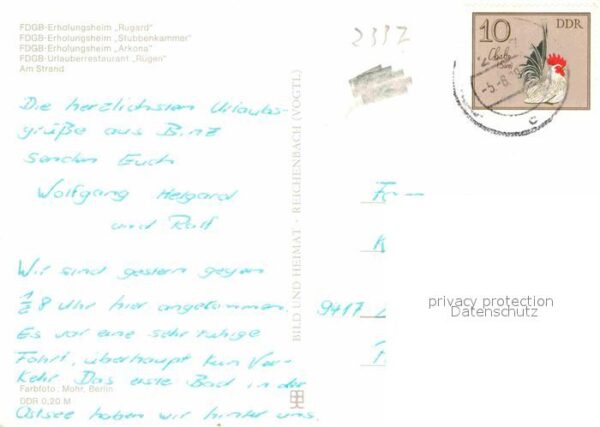 Binz Ruegen FDGB Erholungsheim Rugard Stubbenkammer – Bild 2