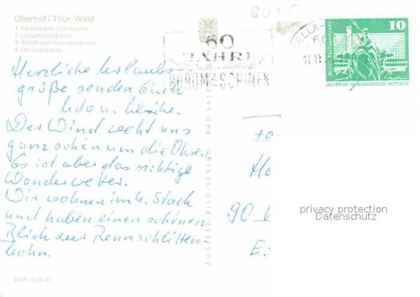Oberhof Thueringen Ferienheim Schmücke Lütschetalsperre Wa – Bild 2