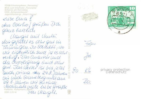 Oberhof Thueringen FDGB-Erholungsheim Rennsteig Interhotel – Bild 2