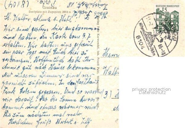 Grainau Dorfplatz Zugspitze – Bild 2