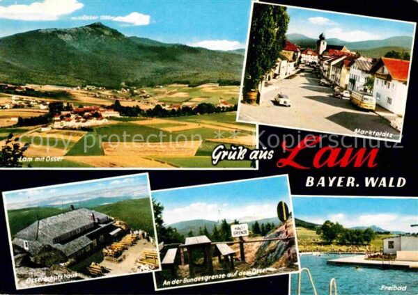Lam Oberpfalz Marktplatz Bundesgrenze Osser