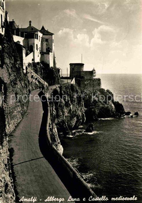 Amalfi Albergo Luna e Castello medioevale