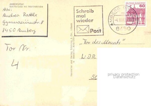 Amberg Oberpfalz Schiffbrücke Martinskirche – Bild 2