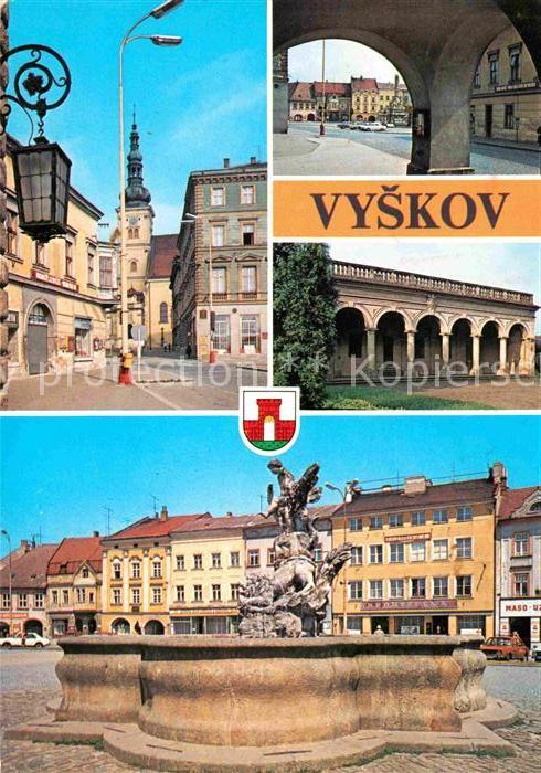 Vyskov Stara architektura namesti 1. maje