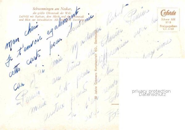 Schwenningen Neckar Fliegeraufnahme Rathaus Markt – Bild 2