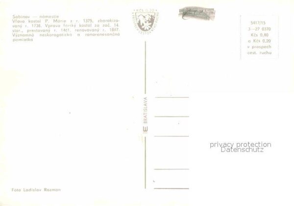 Sabinov Tschechische Republik Namestie – Bild 2