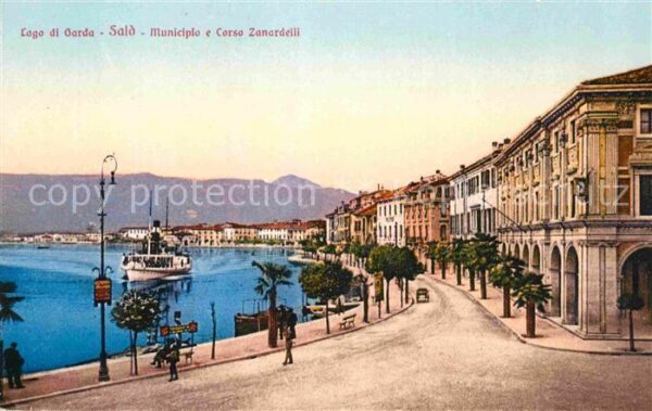 Lago di Garda Sald Municiplo e Corso Zanardelli