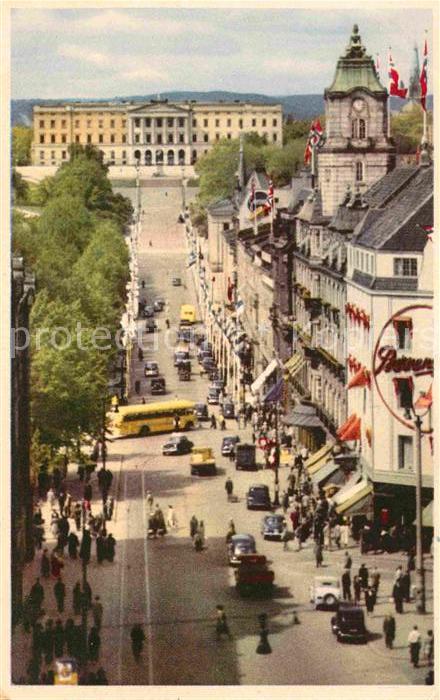 Oslo Norwegen Karl Johans Gate