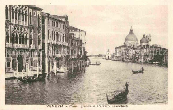 Venezia Venedig Canal Grande e Palazzo Franchetti