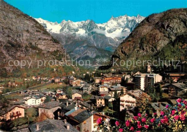 Courmayeur mit Mont Blanc