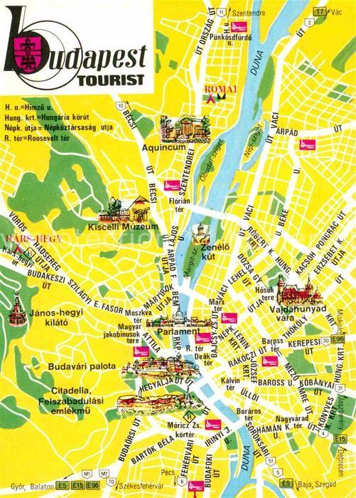Budapest Stadtkarte