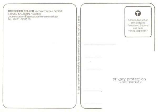 Kaltern Weinstrasse Tirol Dreschler Keller – Bild 2