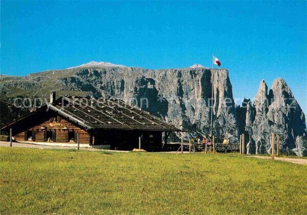Seiser Alm Dolomiten Laurinhütte mit Schlern