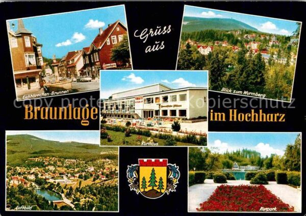 Braunlage Wurmberg Fliegeraufnahme Kurpark Eichhö