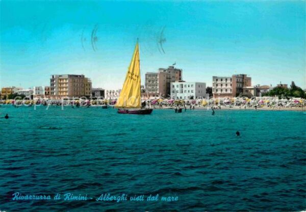 Rivazurra Rimini Alberghi visti dal mare