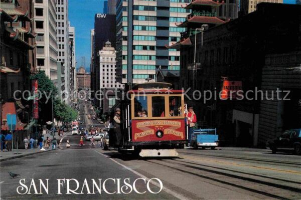 San Francisco California California Street Cable Car to Nob Hill